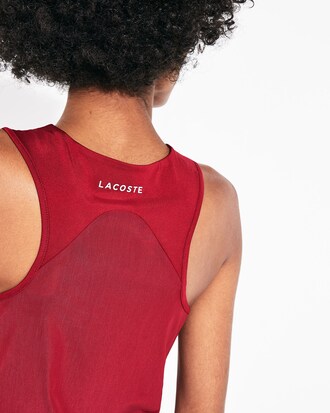 Atmungsaktives Damen Tennis-Tank Top mit geometrischem Print LACOSTE SPORT