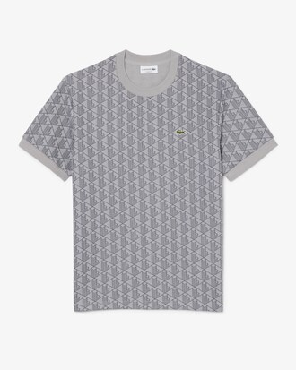 T-Shirt aus Jacquard mit Monogramm