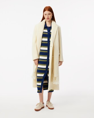 Regular Fit-Hemdkleid aus gestreiftem Rippstrick
