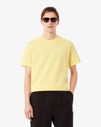 Schweres Classic Fit-T-Shirt mit Badge-Akzent
