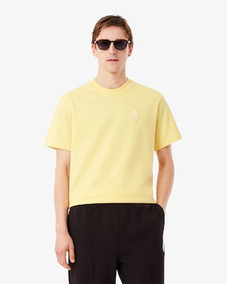 Schweres Classic Fit-T-Shirt mit Badge-Akzent