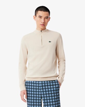 Temperaturregulierender Golf-Pullover mit Viertel-Reißverschluss