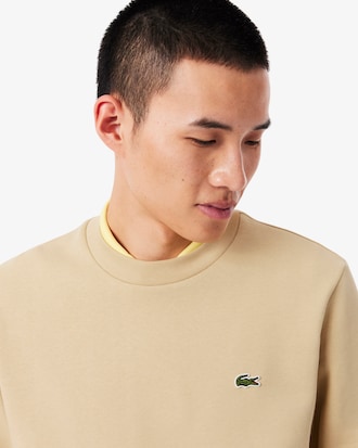 Sweatshirt aus Fleece mit Rundhalsausschnitt