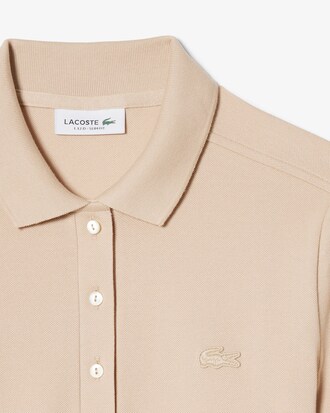 Slim Fit-Polokleid aus dehnbarem Mini Piqu&eacute;