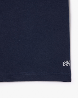 Oversized Tennis-T-Shirt aus technischer Baumwolle