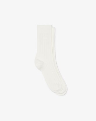 Socken aus gerippter Baumwolle
