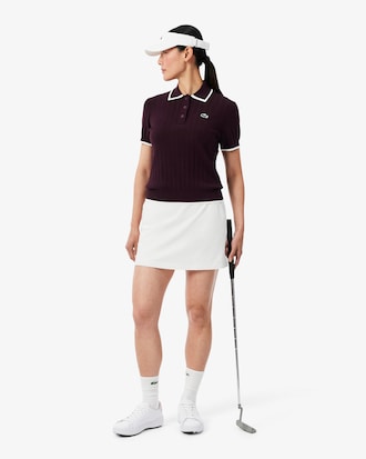 Golf-Pullover mit Polokragen und kurzen &Auml;rmeln