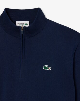 Temperaturregulierender Golf-Pullover mit Viertel-Reißverschluss