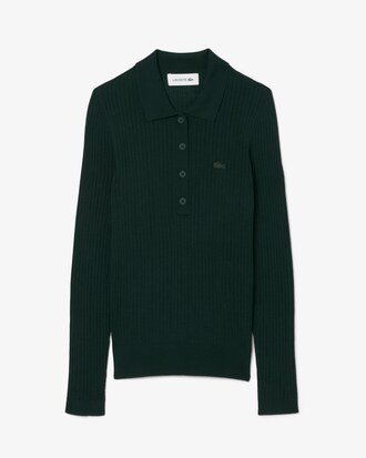 Pullover aus Baumwolljersey mit Polokragen