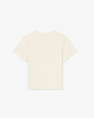 T-Shirt aus Baumwolle mit gesticktem Krokodil