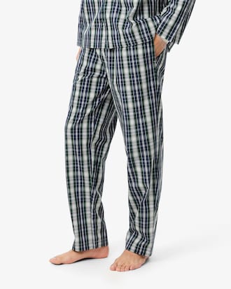 Kariertes Pyjama-Set aus Popeline