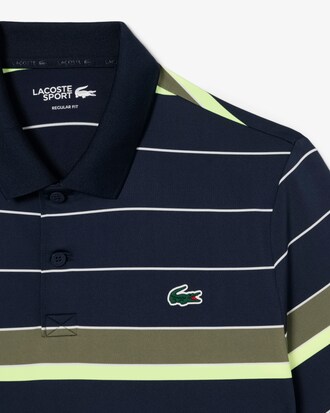 Gestreiftes Stretch-Golf-Polohemd mit Ultra-Dry-Technologie