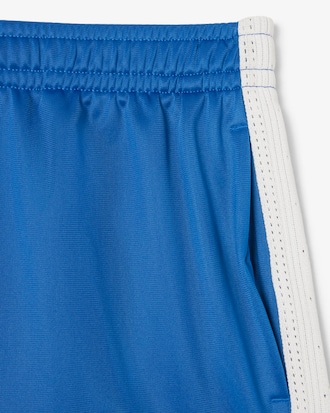 Pointelle-Shorts aus Satin-Jersey mit Streifen