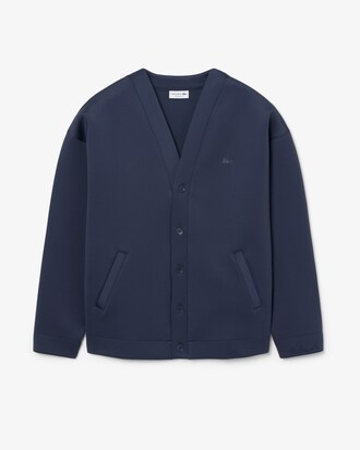 Oversized-Cardigan mit gestickter Unterschrift