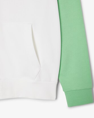 Hoodie mit Reißverschluss und Colorblock-Design
