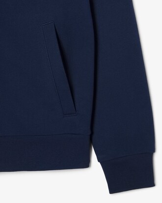 Fleece-Hoodie mit Rei&szlig;verschluss