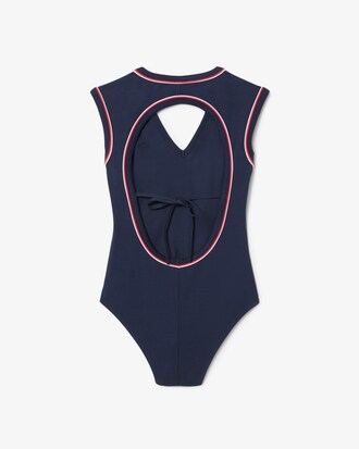 Slim Fit-Body aus Baumwolle mit freiem Rücken