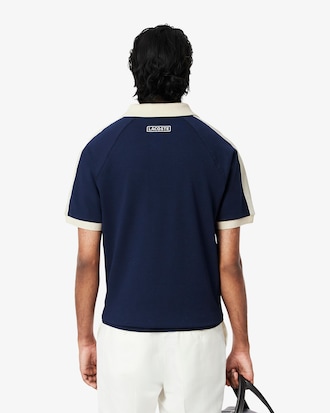 Classic Fit-Polohemd mit Piqué-Einsätzen