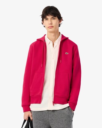 Hoodie aus Fleece mit Rei&szlig;verschluss