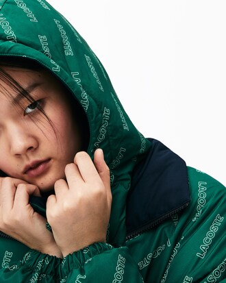 Wendbare Damen Steppjacke mit bedrucktem Futter LACOSTE L!VE