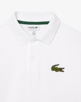 Polohemd aus Petit-Piqué und Frottee
