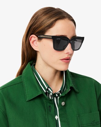 Rechteckige Brille mit Monogramm