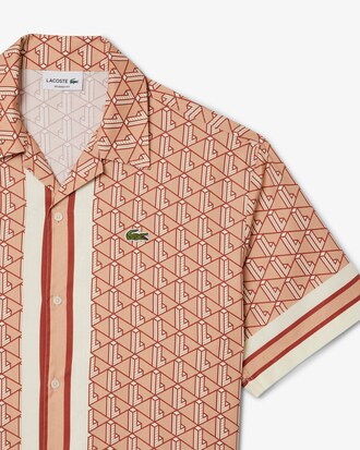 Monogramm-Hemd mit geradem Schnitt