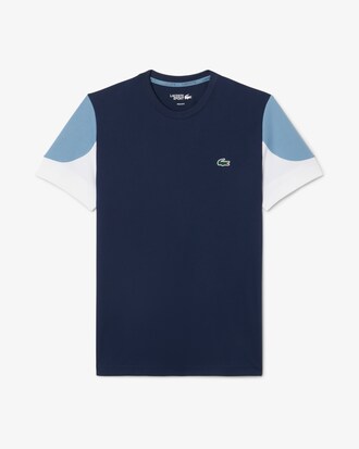 Sportliches T-Shirt mit Colorblock-Design und Print