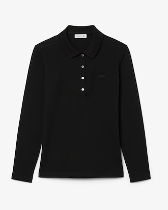 Slim Fit-Polohemd L.12.D aus dehnbarem Mini Piqu&eacute;