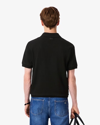 Classic Fit-Polohemd aus Piqué mit Strassdetails