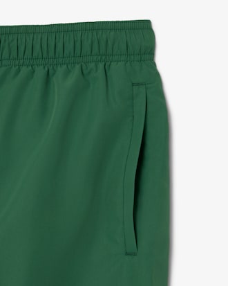 Halblange, einfarbige Badehose