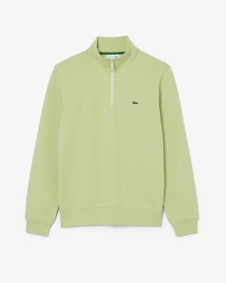 Fleece-Sweatshirt mit Rei&szlig;verschluss und hohem Kragen