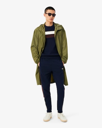 Sweatshirt aus Fleece mit Colorblock-Design