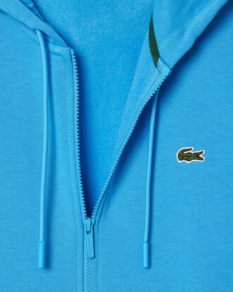 Hoodie aus Fleece mit Reißverschluss