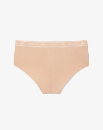 Stretch-Shorty aus Baumwolle mit Logo