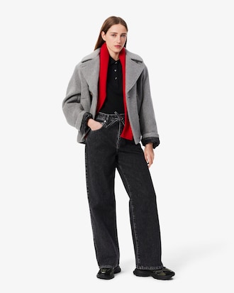 Slim Fit-Polohemd L.12.D mit Dreiviertelärmeln