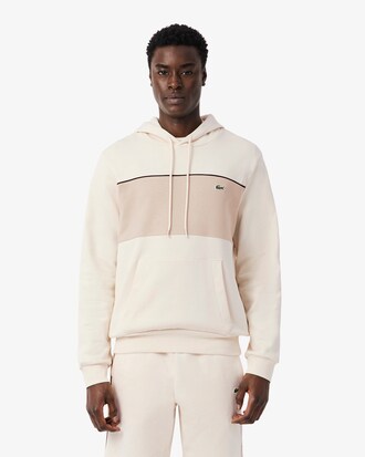 Hoodie aus Fleece mit Colorblock-Design