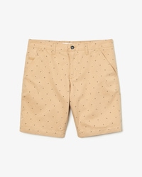 Slim Fit Herren-Bermudas aus Canvas mit Aufdruck