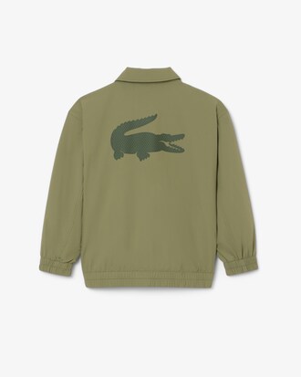 Jacke aus Taft mit Krokodil-Druck