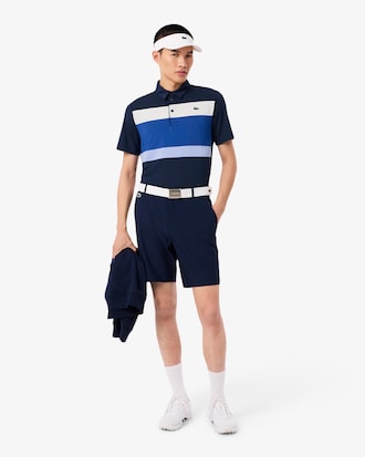 Golf-Polohemd mit Colorblock-Design, Regular Fit