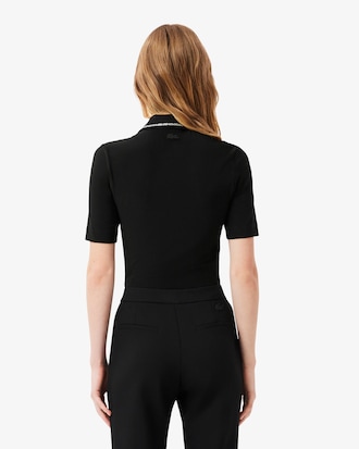 Slim Fit-Polohemd L.12.D mit Strassdetails