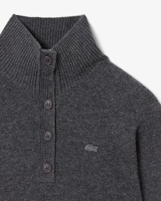 Pullover aus Tuchwolle mit hohem Kragen