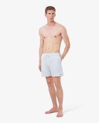 Halblange Badehose mit Strukturstreifen