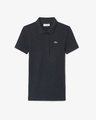 Slim Fit-Polohemd L.12.D aus gerippter Baumwolle