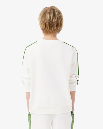 Sweatshirt aus Baumwolle mit Logostreifen