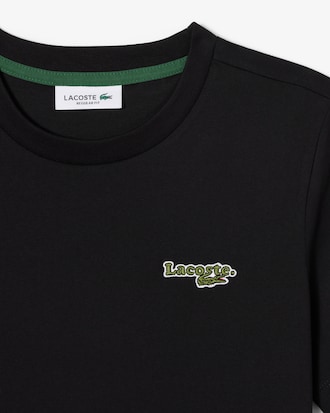 T-Shirt aus Baumwolle mit Badge