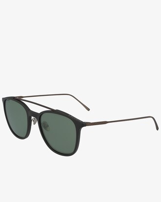 Sonnenbrille mit eckigem Acetatrahmen