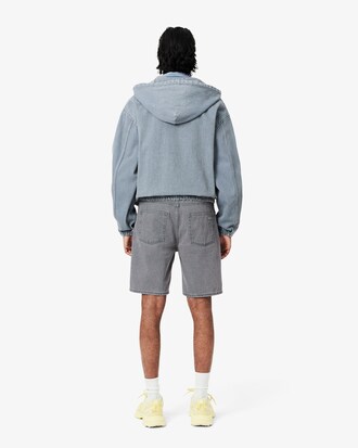 Bermudashorts aus Denim mit verwaschenem Effekt