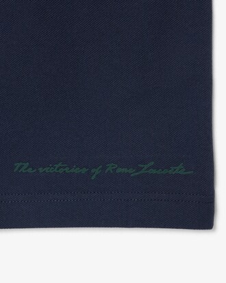 Classic Fit-Polohemd aus Petit Piqu&eacute; mit Print