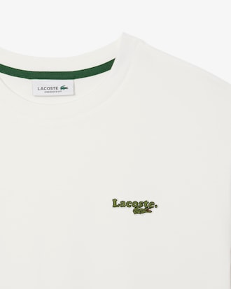 Kurzes, übergroßes T-Shirt aus Baumwolle mit Logo